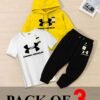 Winter Collection For Kids Hoodie T Shirt & Trouser
