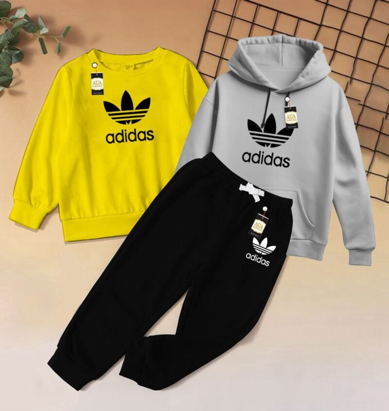 Winter Collection For Kids Hoodie T Shirt & Trouser - Image 4