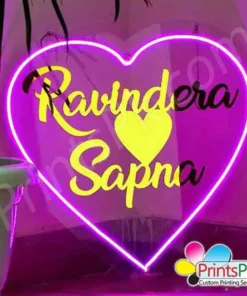 Customized Neon Light with Golden Name