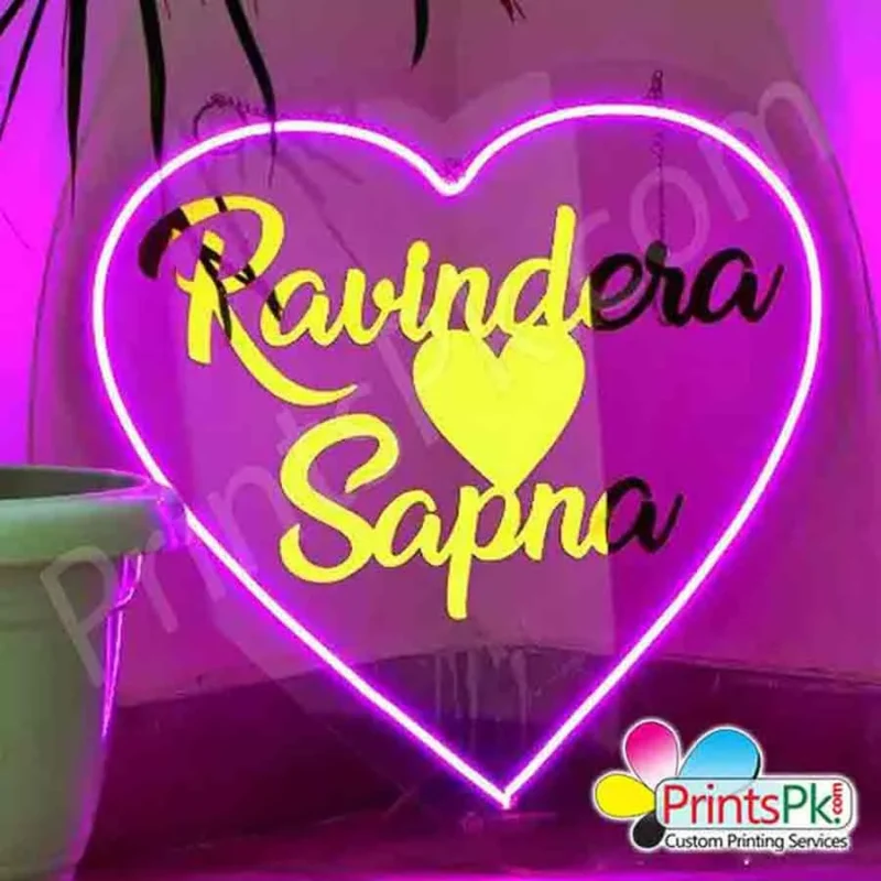 Customized Neon Light with Golden Name