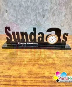Customized Name Table Clock