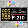 Custom House Name & Number Plate