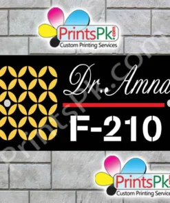 Custom House Name & Number Plate