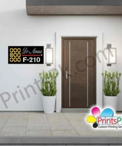 Alternative view of Custom House Name & Number Plate