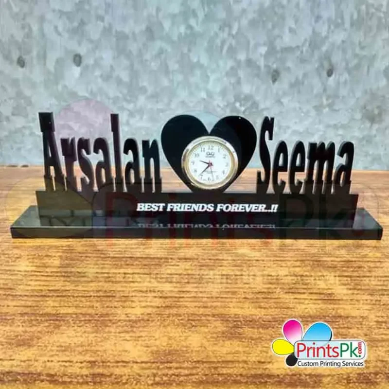 Customized Name Table Clock - Image 2