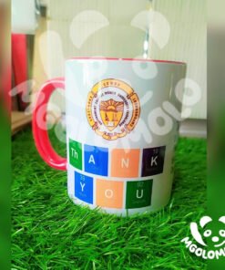 Customized  Red Colour Mug.