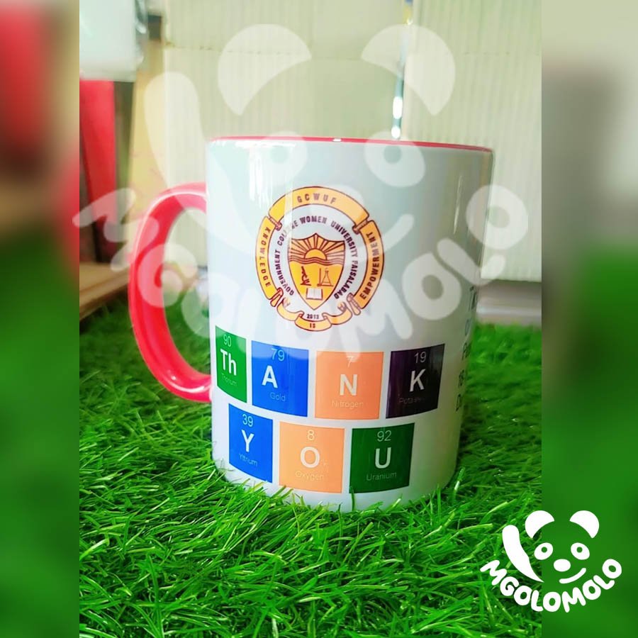 Customized Red Colour Mug.