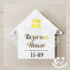 Hut House Name Plate.