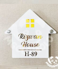 Hut House Name Plate.