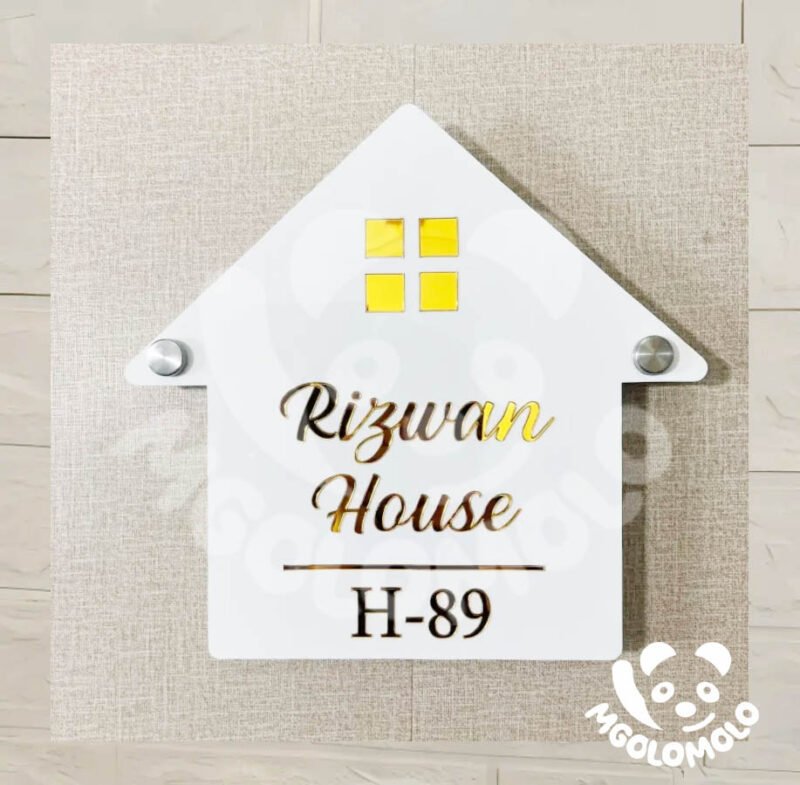 Hut House Name Plate.